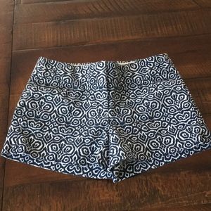 J. Crew Navy Ikat Shorts. Size 2